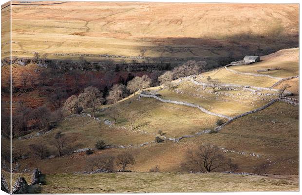 Crook Gill Terraces Canvas Print by Steve Glover