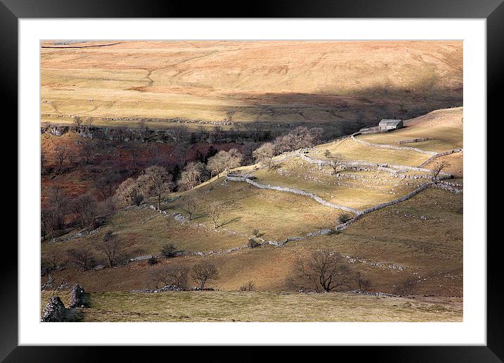 Crook Gill Terraces Framed Mounted Print by Steve Glover