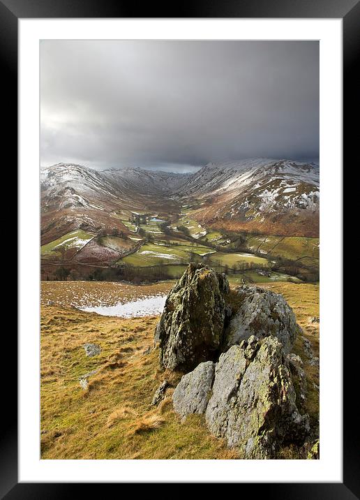 The Glaciated Valley Of Boredale Framed Mounted Print by Steve Glover