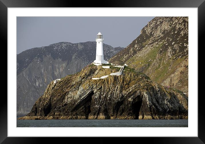 South Stack Lighthouse Framed Mounted Print by James Lavott