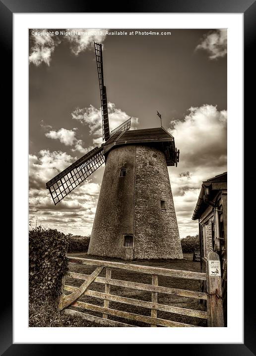 Bembridge Windmill Framed Mounted Print by Wight Landscapes