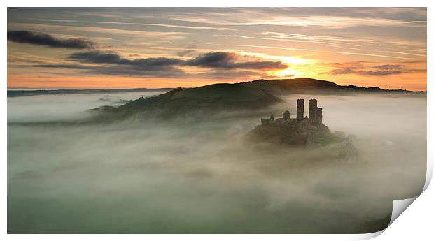 Castle in the Clouds Print by Andrew Bannister
