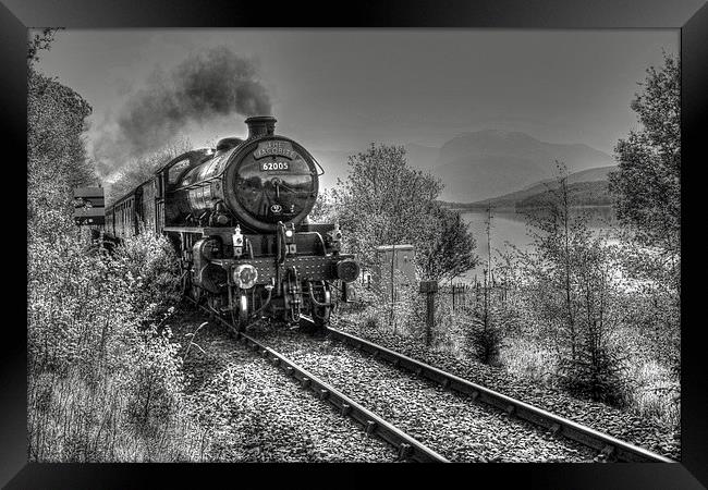 The Jackobite steamtrain ! Framed Print by Peter Mclardy