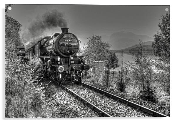 The Jackobite steamtrain ! Acrylic by Peter Mclardy