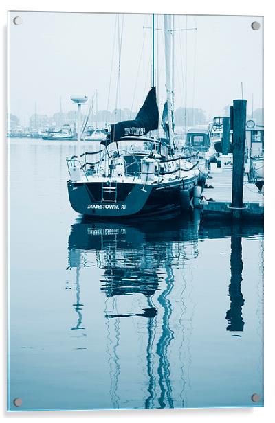 Sailboat Duotone Acrylic by james balzano, jr.