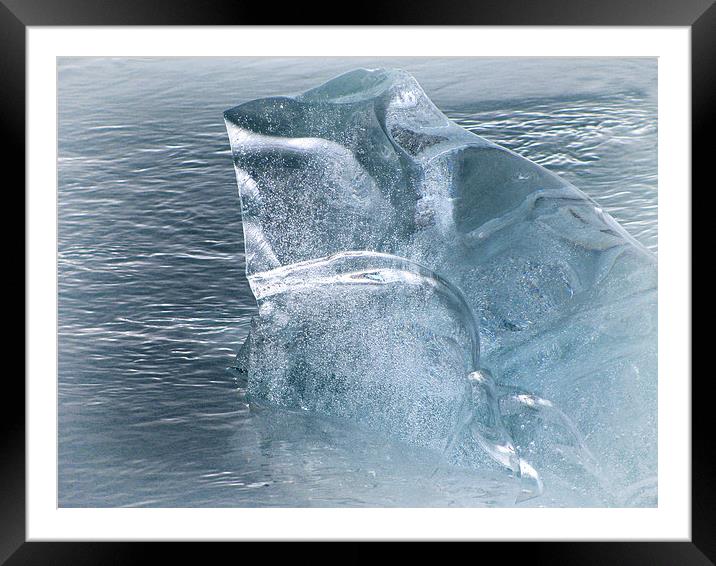 Great  Big Ice Cube Framed Mounted Print by Mary Lane