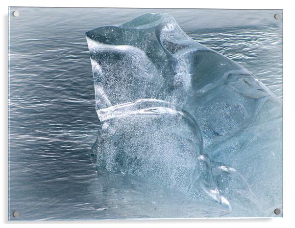 Great  Big Ice Cube Acrylic by Mary Lane