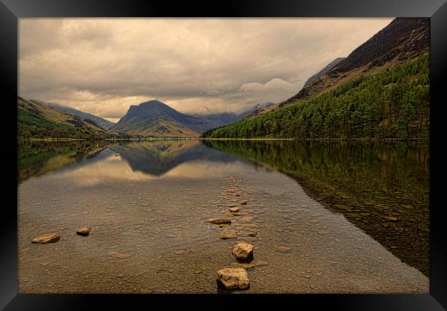 Over Buttermere To Fleetwith Pike Framed Print by John Hare