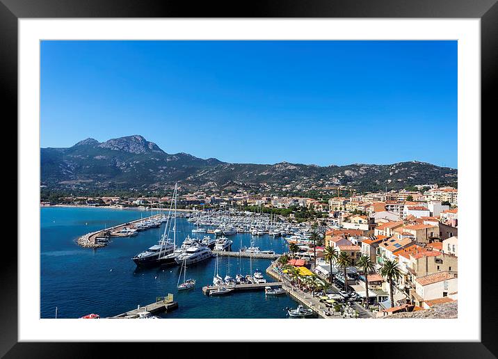 Calvi Harbour Framed Mounted Print by Kevin Tate