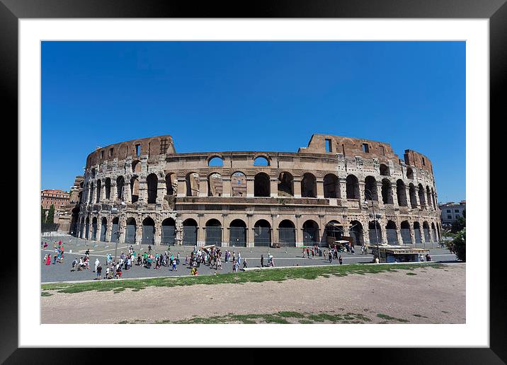 The Roman Colosseum Framed Mounted Print by Kevin Tate