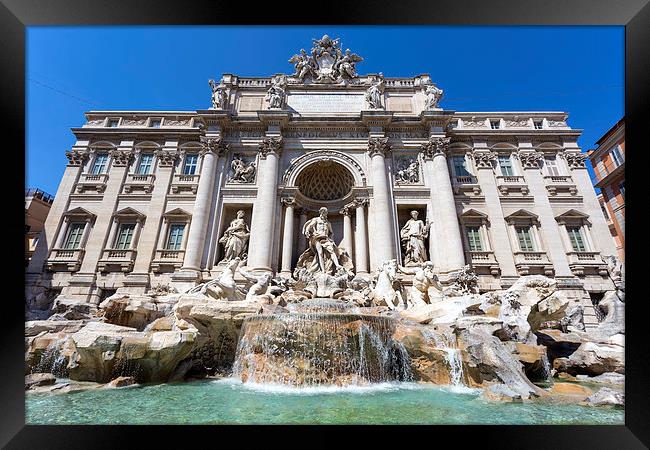 Trevi Fountain Framed Print by Kevin Tate