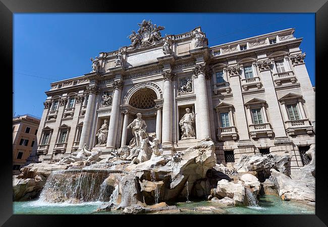 Trevi Fountain Framed Print by Kevin Tate