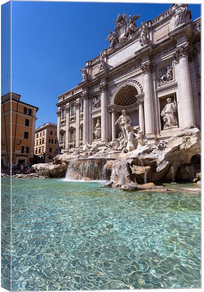 Trevi Fountain Canvas Print by Kevin Tate