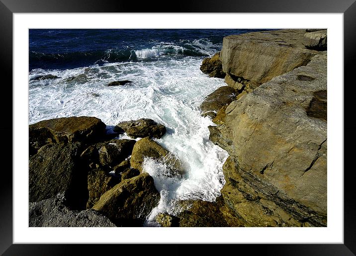 JST2581 Sea the Rocks Framed Mounted Print by Jim Tampin