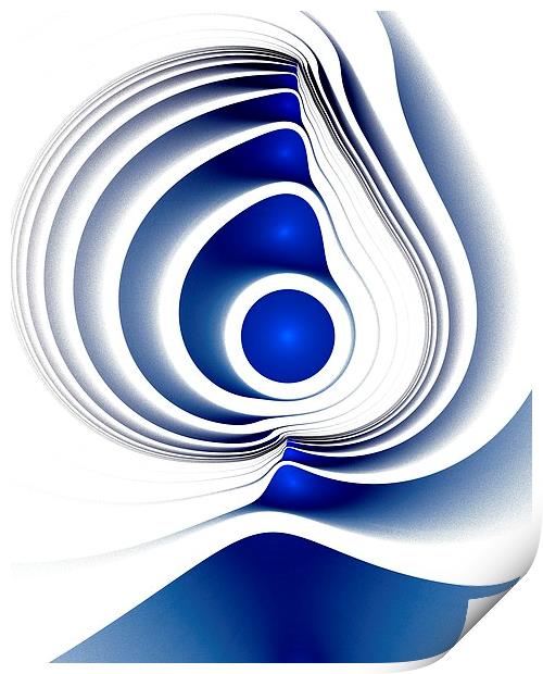 Blue Imprint Print by Anastasiya Malakhova
