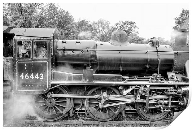 Steam Train at Bridgnorth Print by Diane Griffiths