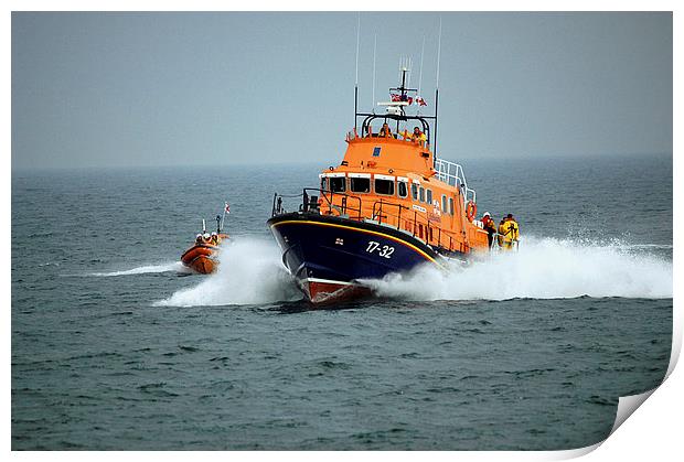 JST2585 Weymouth and Lime Regis Lifeboat Print by Jim Tampin