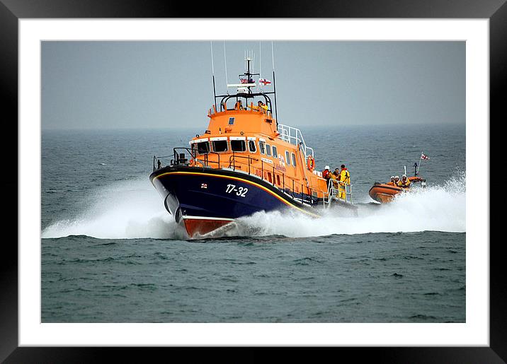 JST2586 Weymouth Lifeboat Framed Mounted Print by Jim Tampin