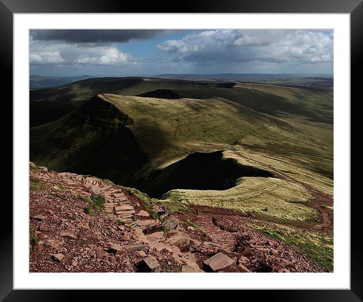 Brecon Beacons Framed Mounted Print by Kevin OBrian