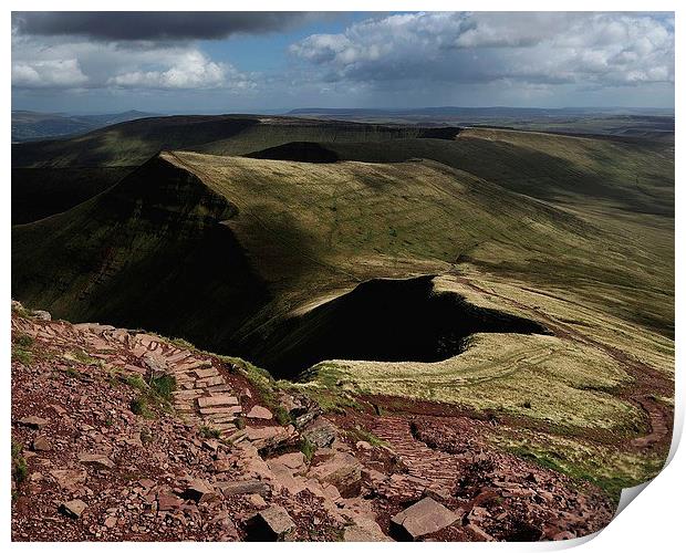 Brecon Beacons Print by Kevin OBrian