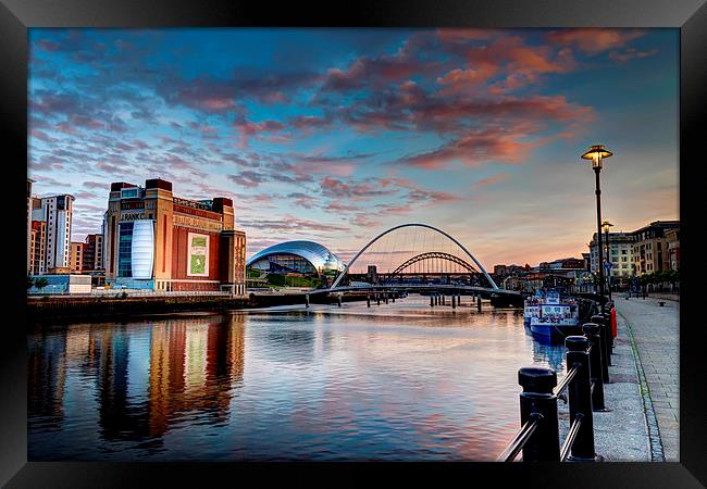 Newcastle Quayside Framed Print by Kevin Tate