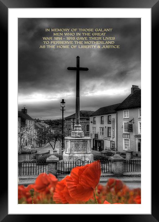 War Memorial Framed Mounted Print by Simon West