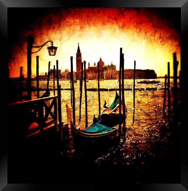 Venice Gondola Framed Print by Scott Anderson