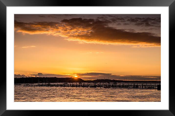 Sunset over the Purbecks Framed Mounted Print by Phil Wareham