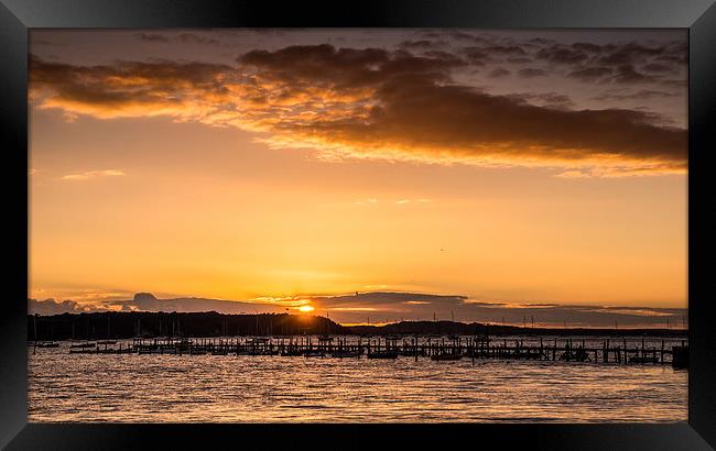 Sunset over the Purbecks Framed Print by Phil Wareham