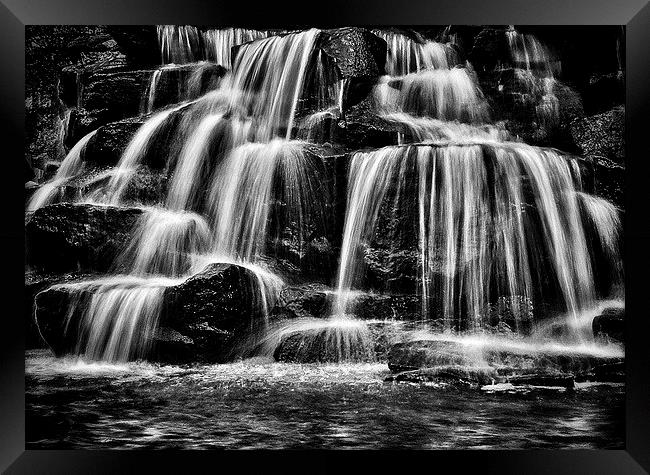 Waterfall Framed Print by Scott Anderson