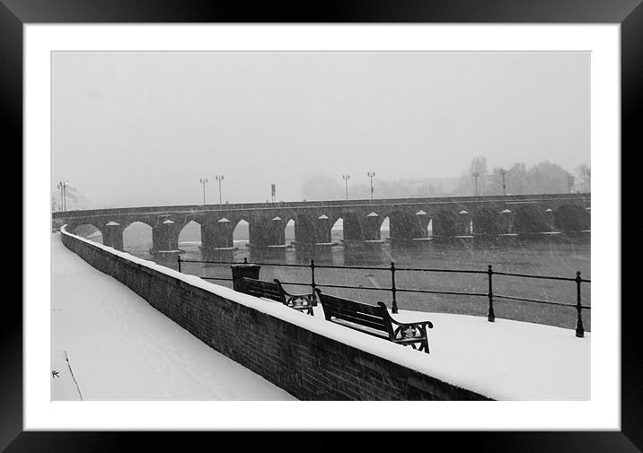 Snow Go! Framed Mounted Print by Bobby Brown