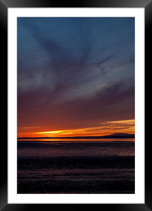 Blue and orange Framed Mounted Print by Gary Finnigan