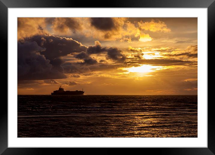 Sailing into the sunset Framed Mounted Print by Gary Finnigan