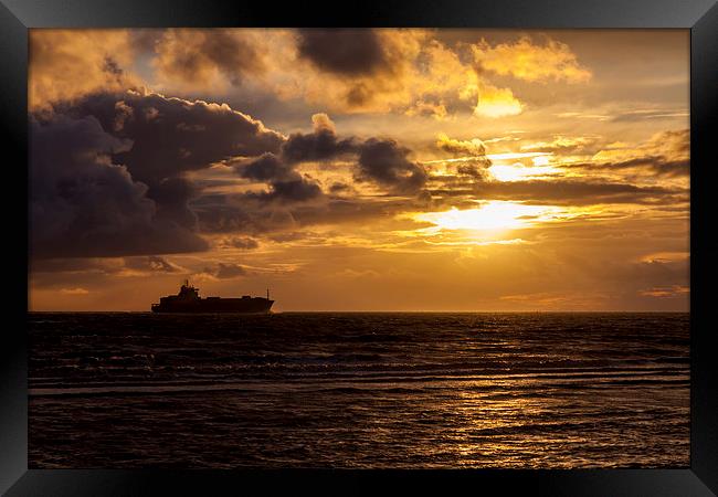 Sailing into the sunset Framed Print by Gary Finnigan