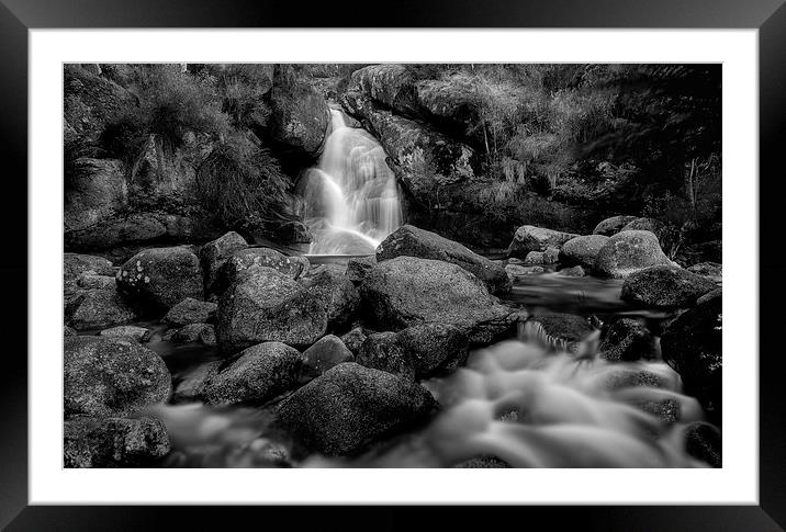 Bathed in Black Framed Mounted Print by Mark Lucey