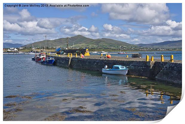 Knightstown Harbour Valentia Print by Jane McIlroy