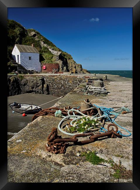 Porthgain in South Wales Framed Print by Pete Hemington