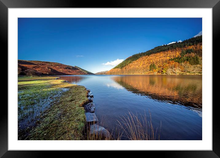 Autumn Lake Framed Mounted Print by Adrian Evans