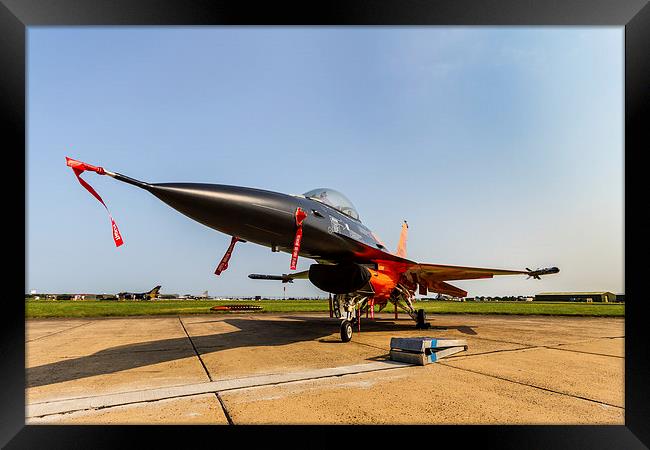 Dutch Air Force F16 Framed Print by Oxon Images