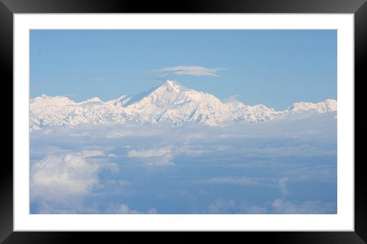 Mount Everest Framed Mounted Print by Carole-Anne Fooks