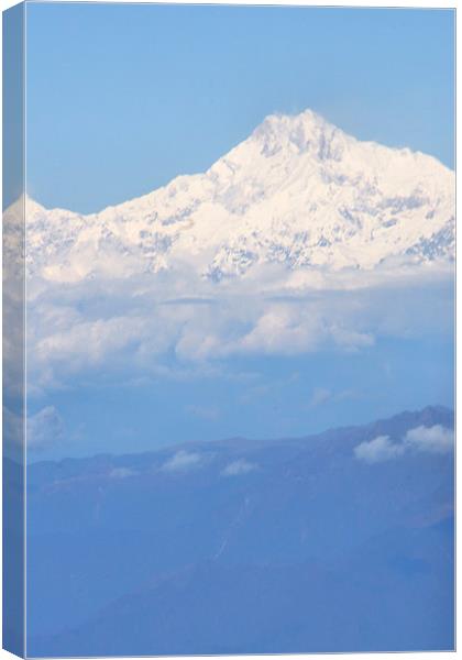 Mount Everest on a Clear Day Canvas Print by Carole-Anne Fooks