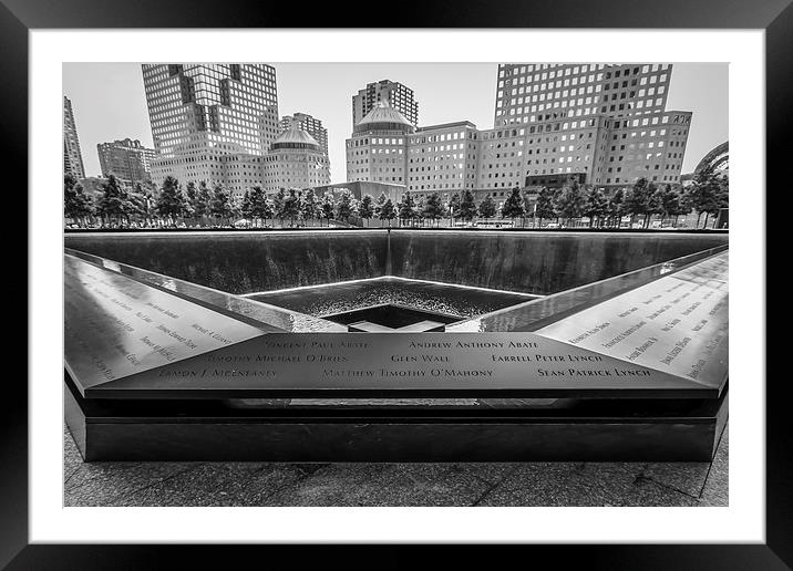 9/11 Memorial Framed Mounted Print by Paul Parkinson
