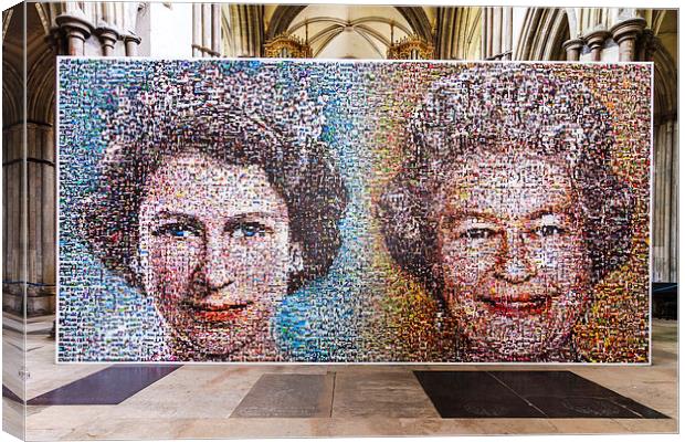 Queen Elizabeth at Rochester Cathedral Canvas Print by Paul Parkinson