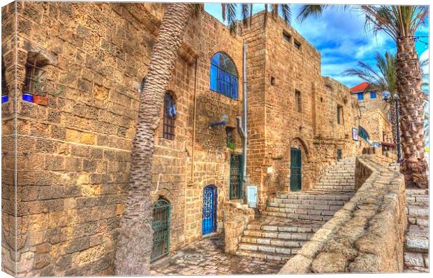 Old Jaffa Israel Canvas Print by Gurinder Punn