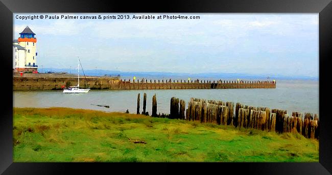 Sailing out to sea! Framed Print by Paula Palmer canvas