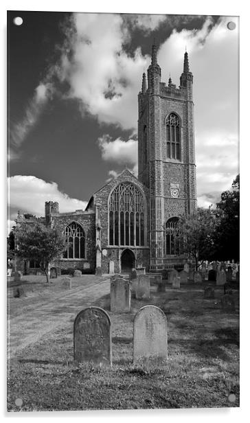 St Marys Church, Bungay Acrylic by Darren Burroughs