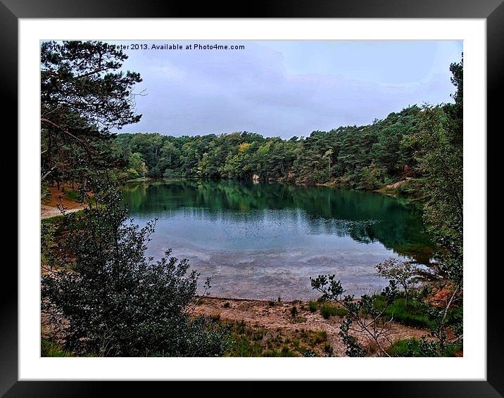 The Blue Pool Framed Mounted Print by Mike Streeter