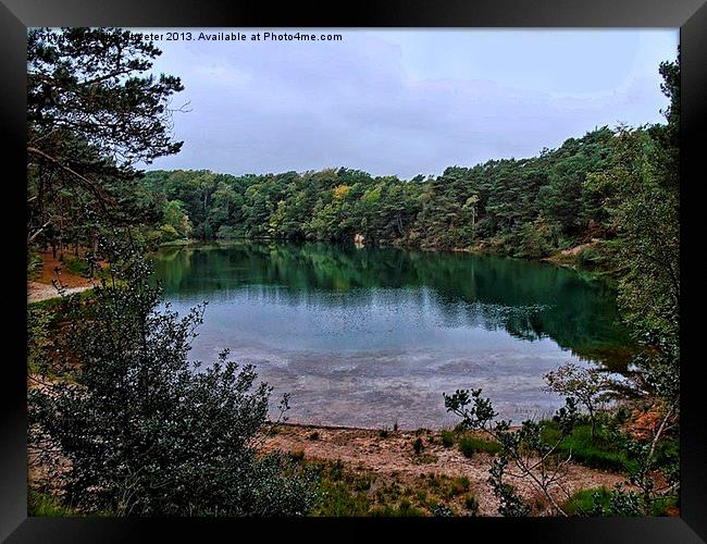 The Blue Pool Framed Print by Mike Streeter