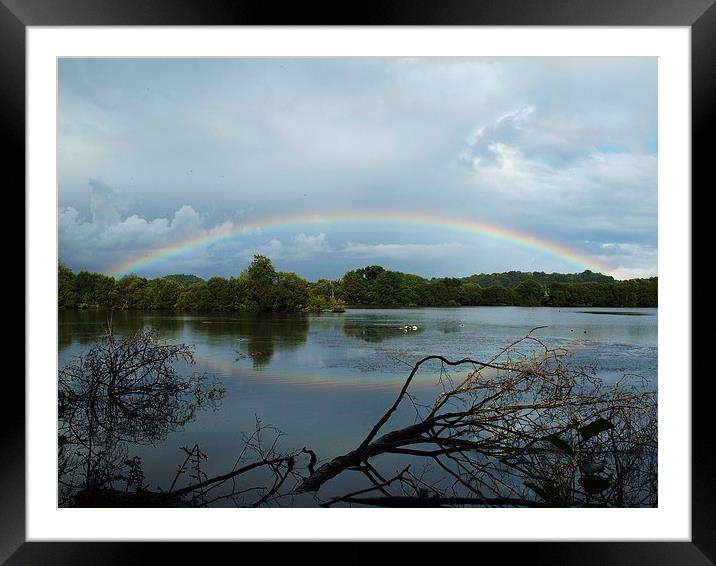 The Rainbows eye. Framed Mounted Print by Alan Sutton