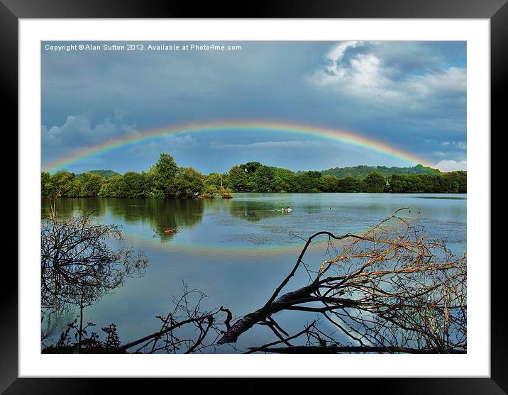 Reflections of a Rainbow Framed Mounted Print by Alan Sutton